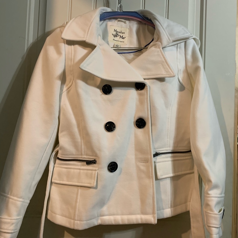 White pea coat